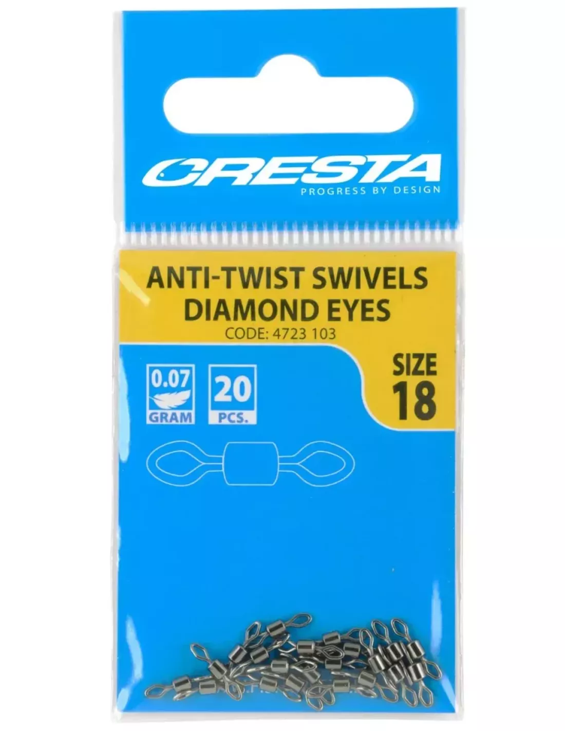 Spro CRESTA ROLLING SWIVELS DIAMOND EYES 4 Spro CRESTA ROLLING SWIVELS DIAMOND EYES - Afbeelding 2