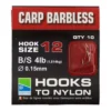 PRESTON BARBLESS CARP HOOKS TO NYLON -Kwaliteitswinkel Voor Visbenodigdheden preston barbless carp hooks to nylon