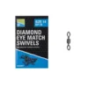 PRESTON DIAMOND EYE MATCH SWIVELS -Kwaliteitswinkel Voor Visbenodigdheden preston diamond eye match swivels
